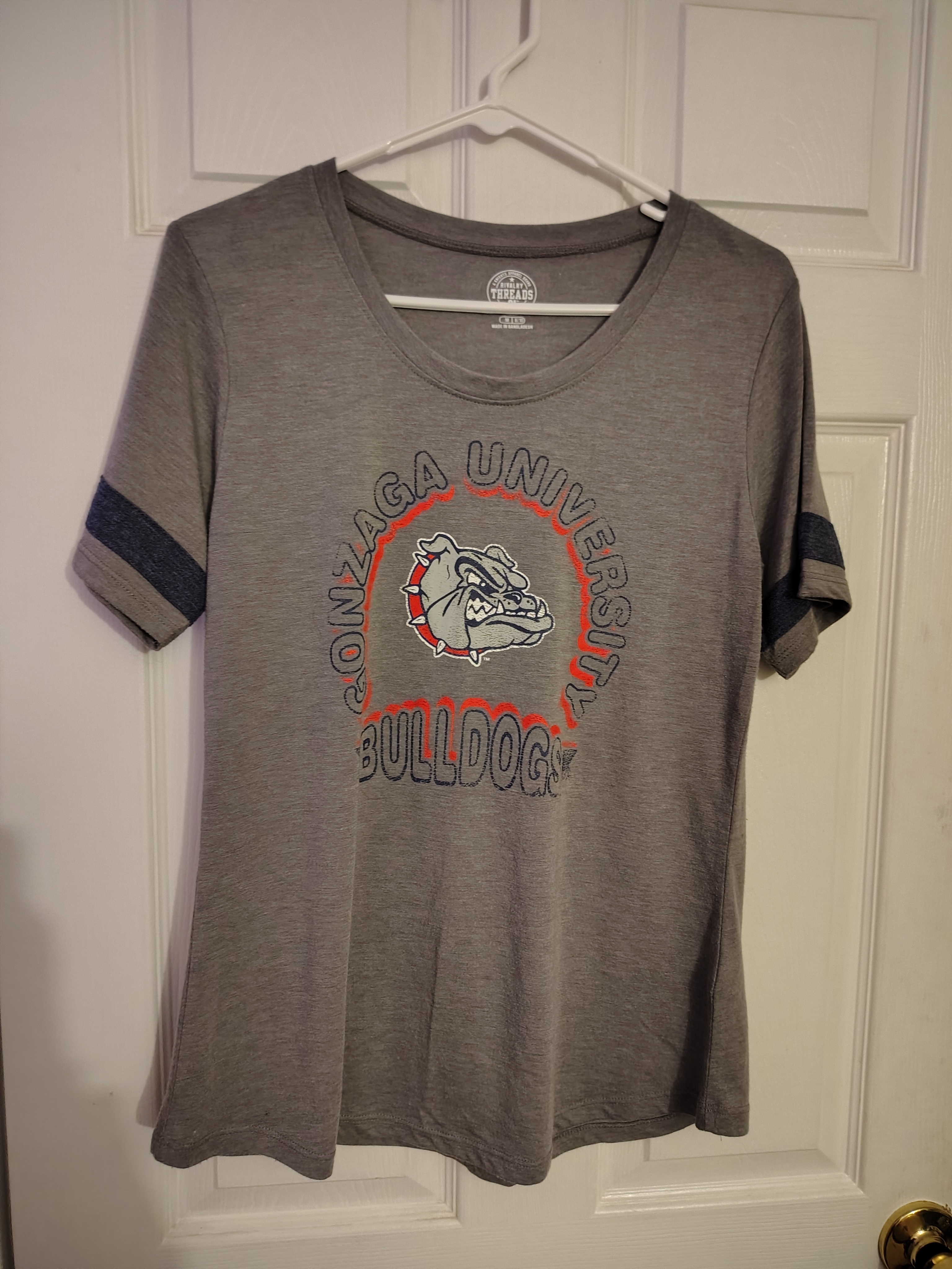Gonzaga University Bulldogs Grey Graphic Tee